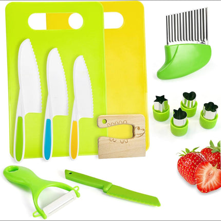 Kids Knife Set for Toddlers with Child-Sized Cutters & Boards | Fun Kitchen Tools for Food Prep Practice