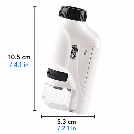 Portable Kids Microscope with LED Illumination | Handheld Pocket Design for Easy Exploration