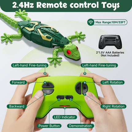 Remote Control Lizard Toy with Wall Climbing Action | Engaging Indoor Play for Kids Ages 5+