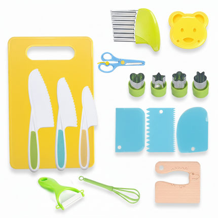 Kids Kitchen Set with Child-Safe Cooking Tools | Build Confidence and Fine Motor Skills for Ages 2-5