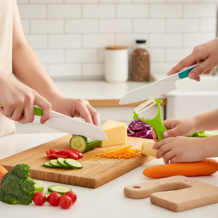 Kids Kitchen Set with Child-Safe Cooking Tools | Build Confidence and Fine Motor Skills for Ages 2-5