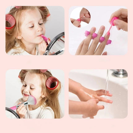Kids Makeup Play Set with Safe Non-Toxic Cosmetics | Complete Princess Cosmetic Kit for Creative Fun 6