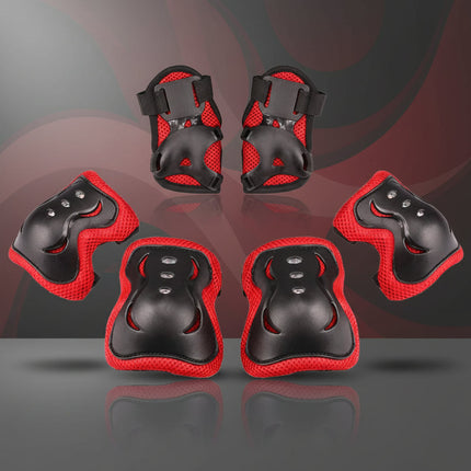 Kids Protective Gear Set with Adjustable Knee, Elbow & Wrist Pads | Safe Sports Protection for Biking and Skating