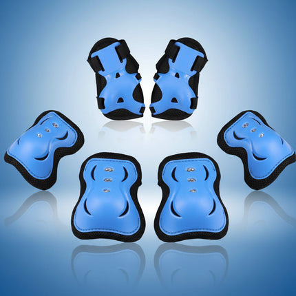 Kids Protective Gear Set with Adjustable Knee, Elbow & Wrist Pads | Safe Sports Protection for Biking and Skating