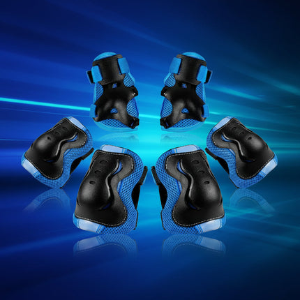 Kids Protective Gear Set with Adjustable Knee, Elbow & Wrist Pads | Safe Sports Protection for Biking and Skating