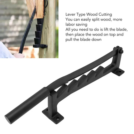 High Carbon Steel Wall Mounted Kindling Splitter with Stable Design | Safe Firewood Preparation for Indoor and Outdoor Use