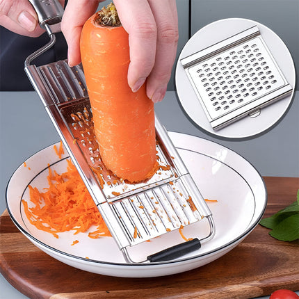Stainless Steel Vegetable Slicer Mandoline Cutter Set | Ergonomic Design for Precision Cutting and Grating
