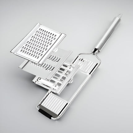 Stainless Steel Vegetable Slicer Mandoline Cutter Set | Ergonomic Design for Precision Cutting and Grating