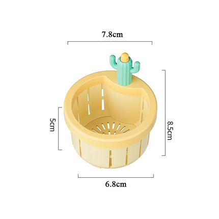 Kitchen Sink Drain Strainer with Cactus Handle | Durable ABS Plastic Waste Filter for Clog Prevention 0