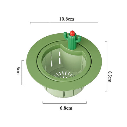 Kitchen Sink Drain Strainer with Cactus Handle | Durable ABS Plastic Waste Filter for Clog Prevention 8