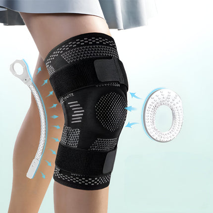 Knee Brace Compression Sleeve with Adjustable Support | Enhanced Stability for Sports and Daily Activities