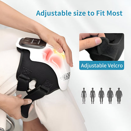 Electric Knee Massager with Adjustable Heated Compression | Lightweight Support for Daily Comfort