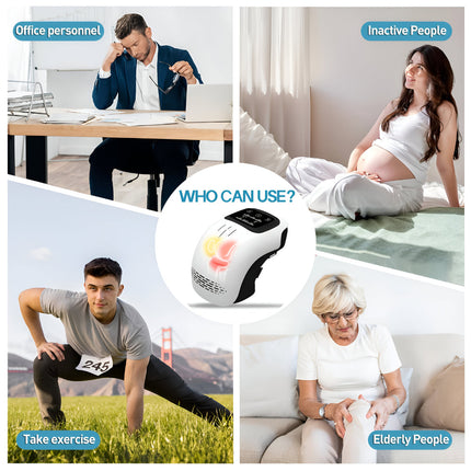 Electric Knee Massager with Adjustable Heated Compression | Lightweight Support for Daily Comfort