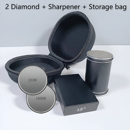 Knife Sharpener with Dual Angle Rolling Wheel Design | Quick and Efficient Blade Restoration for Kitchen Precision