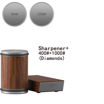 Knife Sharpener with Dual Angle Rolling Wheel Design | Quick and Efficient Blade Restoration for Kitchen Precision