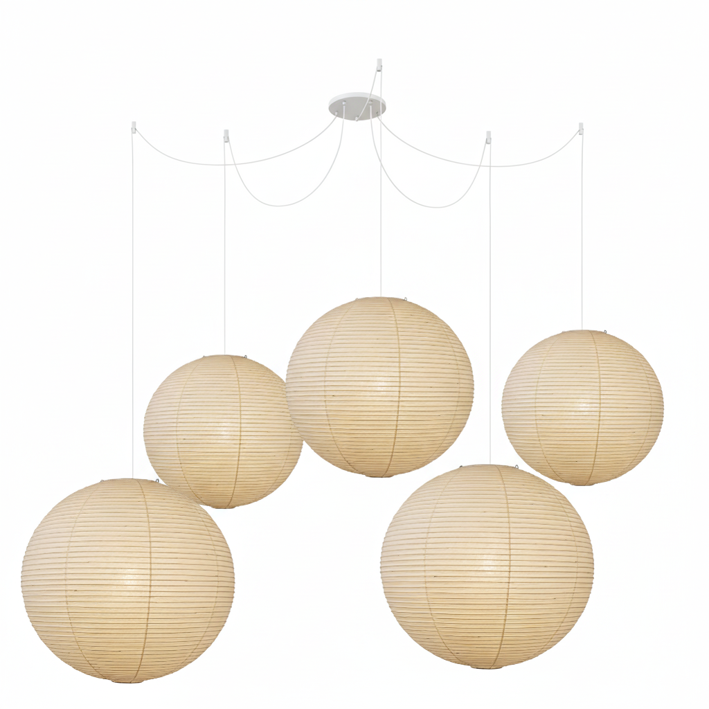 KumoLight | Stylish Contemporary Cotton Paper Pendant Lighting Fixture 10