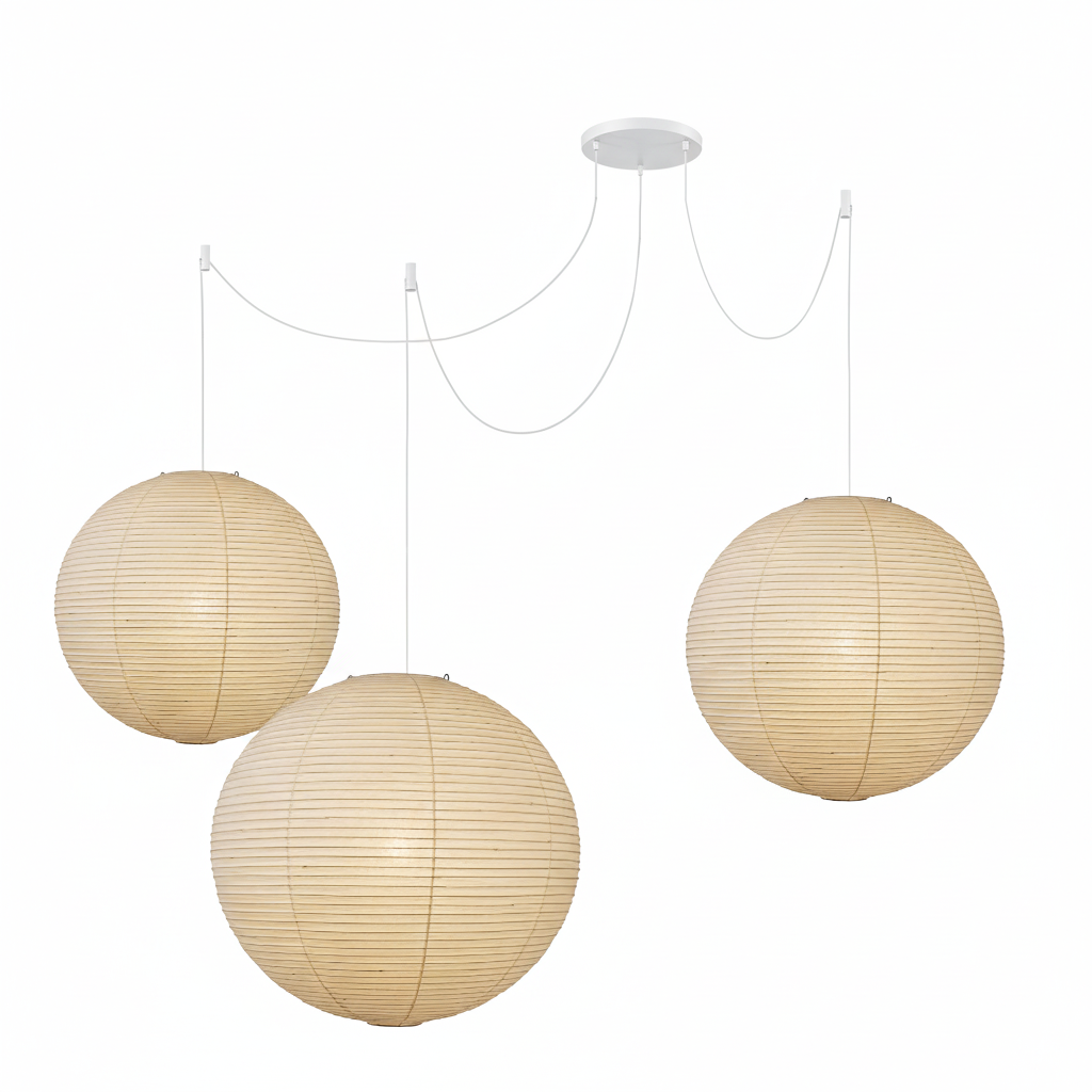 KumoLight | Stylish Contemporary Cotton Paper Pendant Lighting Fixture 11