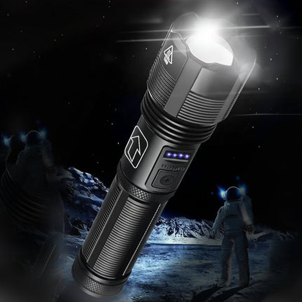 Rechargeable LED Flashlight with Adjustable Zoom | Durable Aluminum Torch for Bright Outdoor Lighting