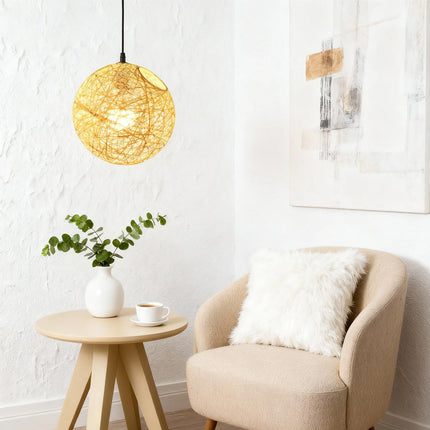 Rattan Pendant Lights, Modern Pendant Light for Living Room – image 12