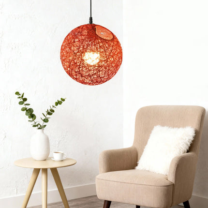 Rattan Pendant Lights, Boho Woven Ceiling Light Fixture – image 19