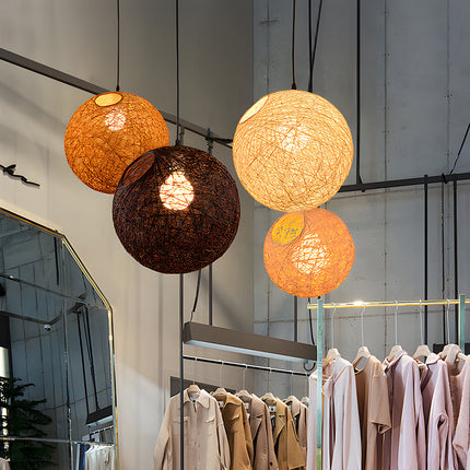 Rattan Pendant Lights, Dining Room Light Fixture