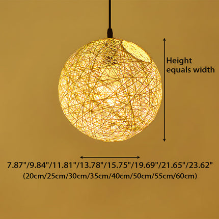 Rattan Pendant Lights, Modern Pendant Light for Living Room – image 9