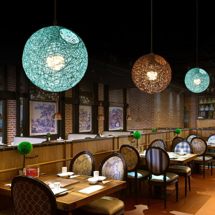 Rattan Pendant Lights, Dining Room Light Fixture, Modern Pendant Light for Living Room, Boho Woven Ceiling Light Fixture