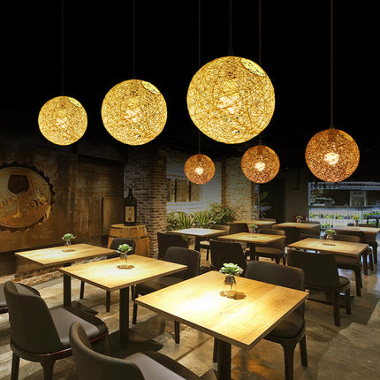Rattan Pendant Lights, Modern Pendant Light for Living Room