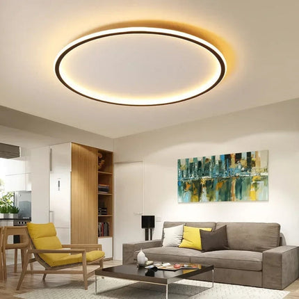 LED Ceiling Light with Dimmable Remote Control | Modern Round Design for Warm Ambiance in Any Room