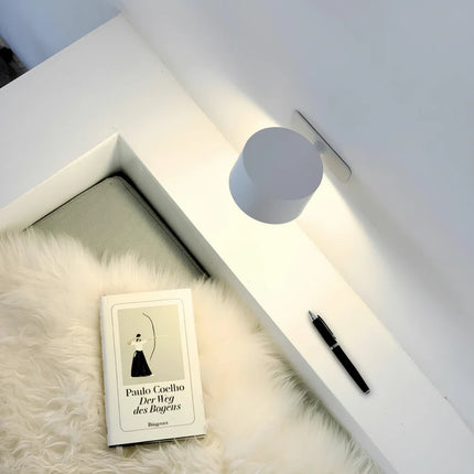 Cordless LED Wall Lamp with 360-Degree Rotation | Dimmable Lighting for Flexible Home Mood