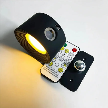 Cordless LED Wall Lamp with 360-Degree Rotation | Dimmable Lighting for Flexible Home Mood