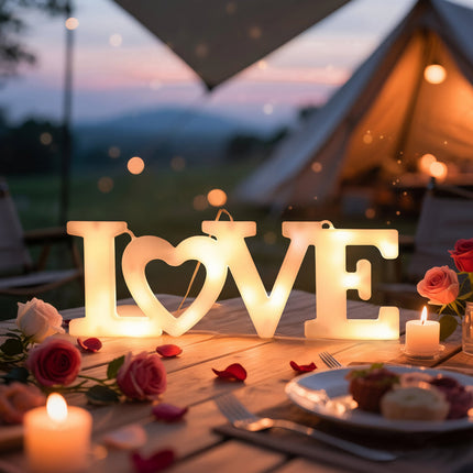 Heart LED Night Light for Cozy Home Decor | Battery Powered Design for Soft Ambient Glow