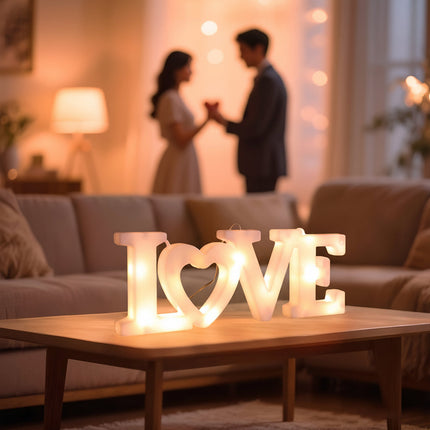 Heart LED Night Light for Cozy Home Decor | Battery Powered Design for Soft Ambient Glow