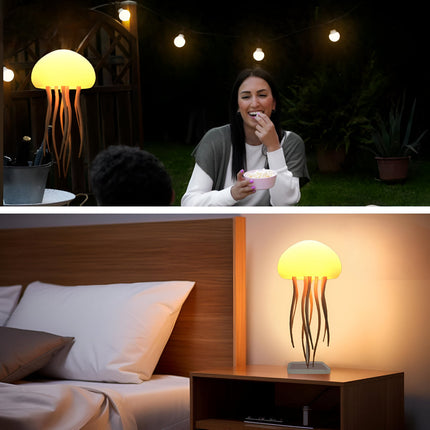 LED Jellyfish Lamp with Realistic Motion Effect | USB Rechargeable Ambient Light for Relaxation and Decor