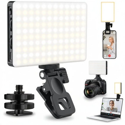 Clip-On LED Selfie Light with Adjustable Brightness | Perfect Lighting for Photos and Videos
