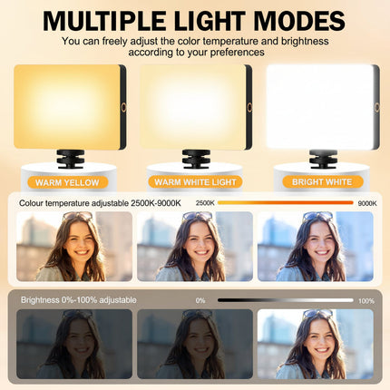 Clip-On LED Selfie Light with Adjustable Brightness | Perfect Lighting for Photos and Videos