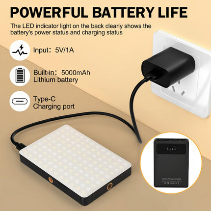 Clip-On LED Selfie Light with Adjustable Brightness | Perfect Lighting for Photos and Videos