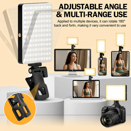 Clip-On LED Selfie Light with Adjustable Brightness | Perfect Lighting for Photos and Videos