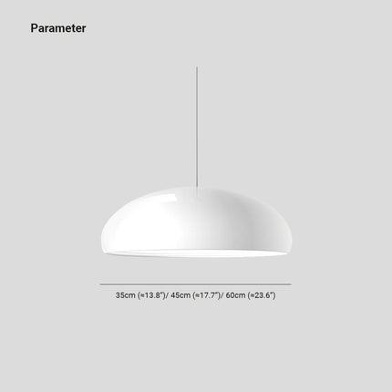 Modern Metal Pendant Light with Sculptural Dome Design | Customizable Ambience for Dining and Living Spaces