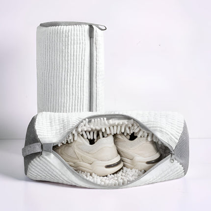 Shoe Washing Bag with Zippered Closure | Machine Laundry Pouch for Reducing Noise and Movement