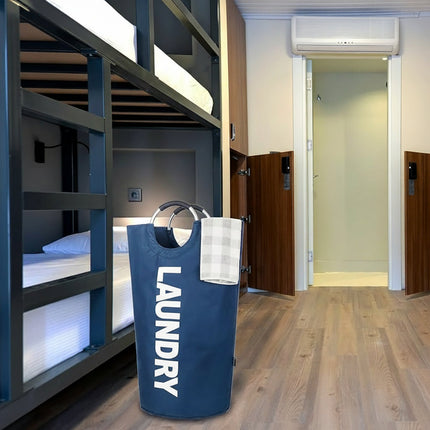 Large Waterproof Foldable Laundry Hamper with Padded Handles | 90L Capacity for Easy Carry and Space Saving Storage