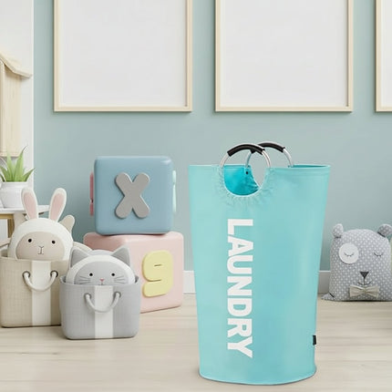 Large Waterproof Foldable Laundry Hamper with Padded Handles | 90L Capacity for Easy Carry and Space Saving Storage