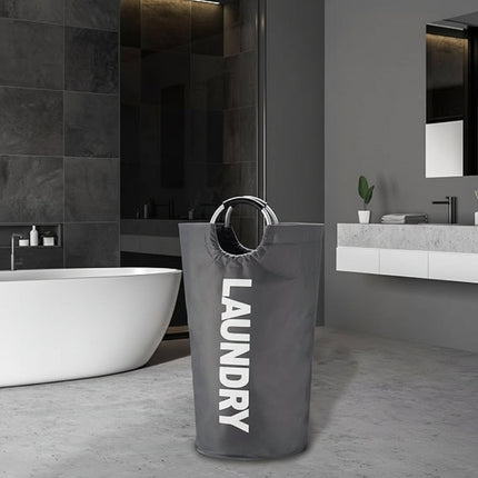 Large Waterproof Foldable Laundry Hamper with Padded Handles | 90L Capacity for Easy Carry and Space Saving Storage