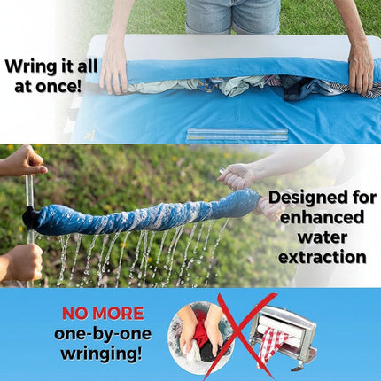 Portable Manual Clothes Wringer with Hand Crank Design | Fast Water Removal for Camping and Travel Laundry