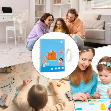 3D Geometry Puzzle Activity Kit for Kids with Hands-On Learning | Enhance Shape Recognition and Creative Play