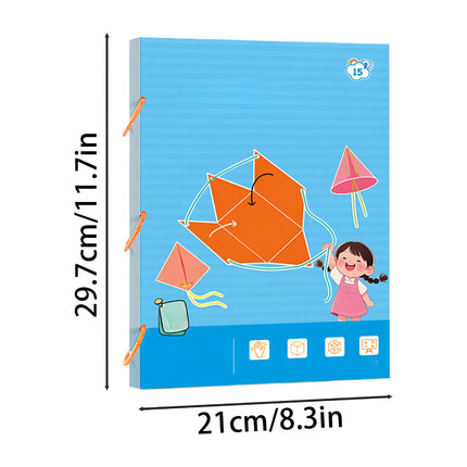 3D Geometry Puzzle Activity Kit for Kids with Hands-On Learning | Enhance Shape Recognition and Creative Play