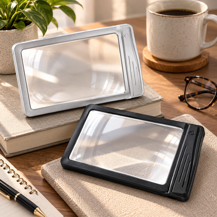 Handheld Magnifier with LED Light, Magnifying Glass with Light for Reading, Rechargeable Lighted Magnifier for Crafts_00
