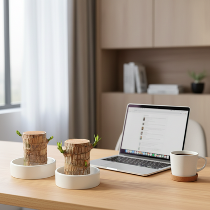 Indoor Plant for Desk, Live Lucky Bamboo Plant in Pot, Air Purifying Plant and Low Light Houseplant for Office_03