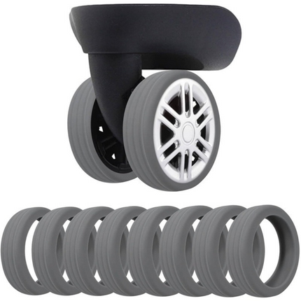 Luggage Wheel Covers for Suitcase Protection | Quieter Rolling and Easy Spotting for Hassle-Free Travel