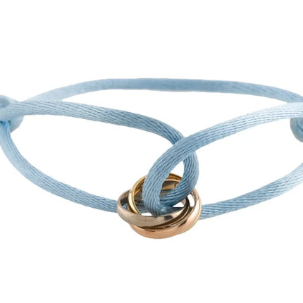 Rose Gold Charm Bracelet with Infinity Symbol, Adjustable Sliding Knot Bracelet Braided Cord – image 17